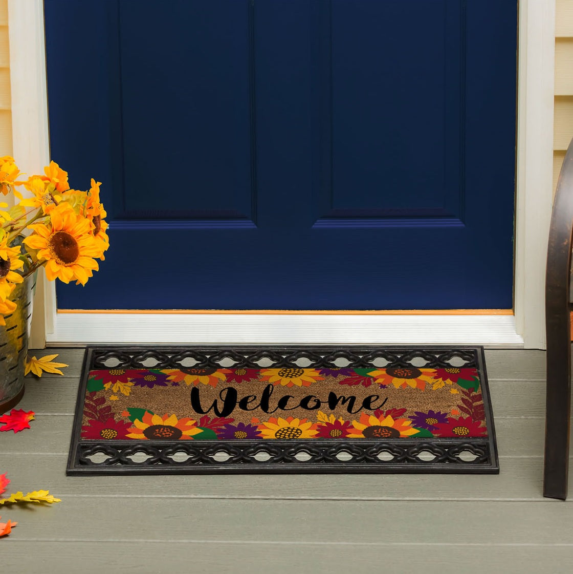 Fall Floral "Welcome" Kensington Switch Mat Insert