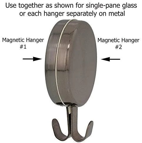 Attract™ Pinch-Free Magnetic Wreath Hanger - Brushed Copper 2 Pack