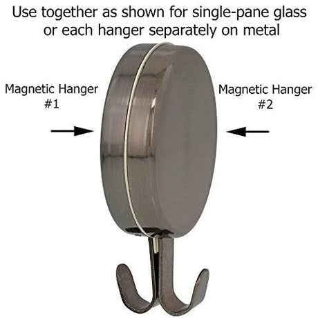 Attract™ Pinch-Free Magnetic Wreath Hanger - Brushed Copper 2 Pack