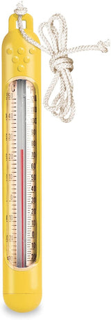This image shows the yellow thermometer on a white background.