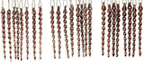 8-Pack of Rose Gold Icicle Ornaments