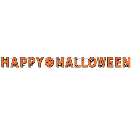 Glittered Happy Halloween Streamer
