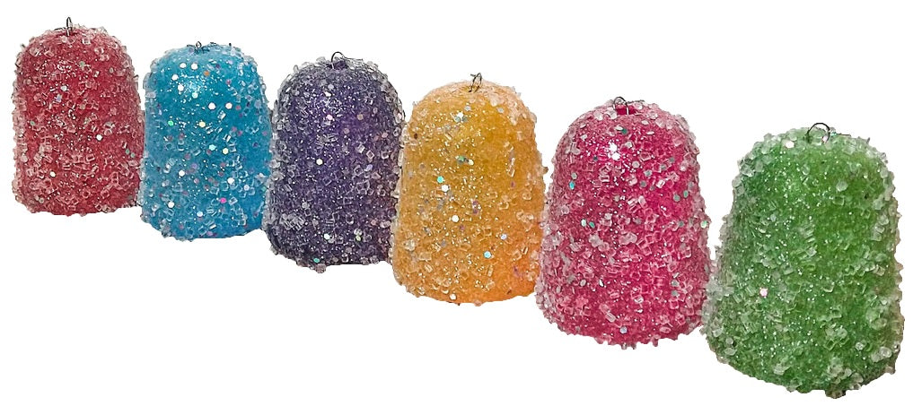 3.5" Multi-Colored Gum Drop Christmas Ornament