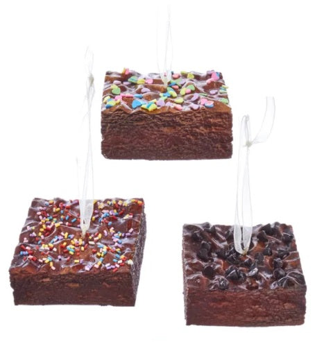 2.75" Brownies With Sprinkles Realistic PVC Ornament