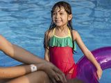Inner tube for kids. There are two color options: Yellow or Purple.