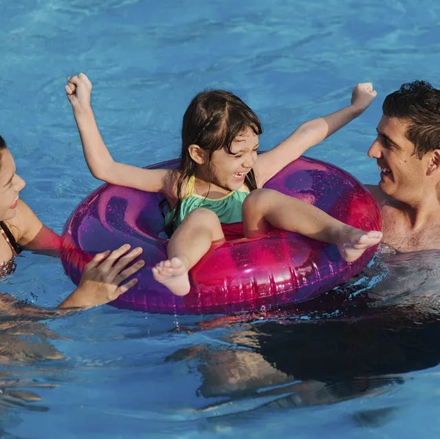 Inner tube for kids. This one is purple.