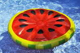 This is a lifestyle image showing the watermelon float in the pool.