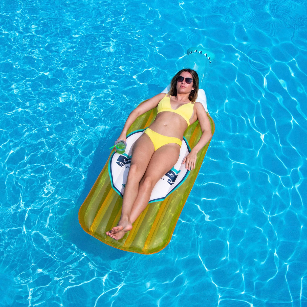 Swimline's Inflatable Beer Bottle Mattress Float