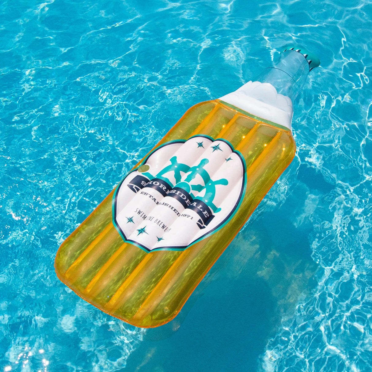 Swimline's Inflatable Beer Bottle Mattress Float
