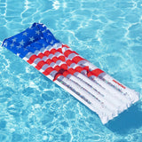 This is a lifestyle image showing the pool float in the water.