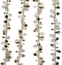 Iridescent beaded garland for decorating.