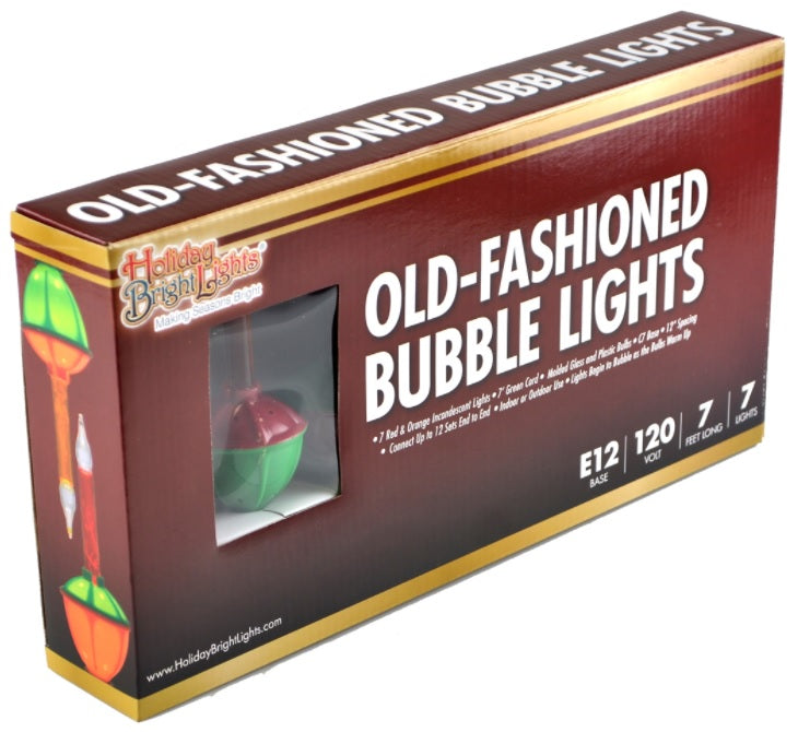 Old-Fashioned Bubble Lights in the box.