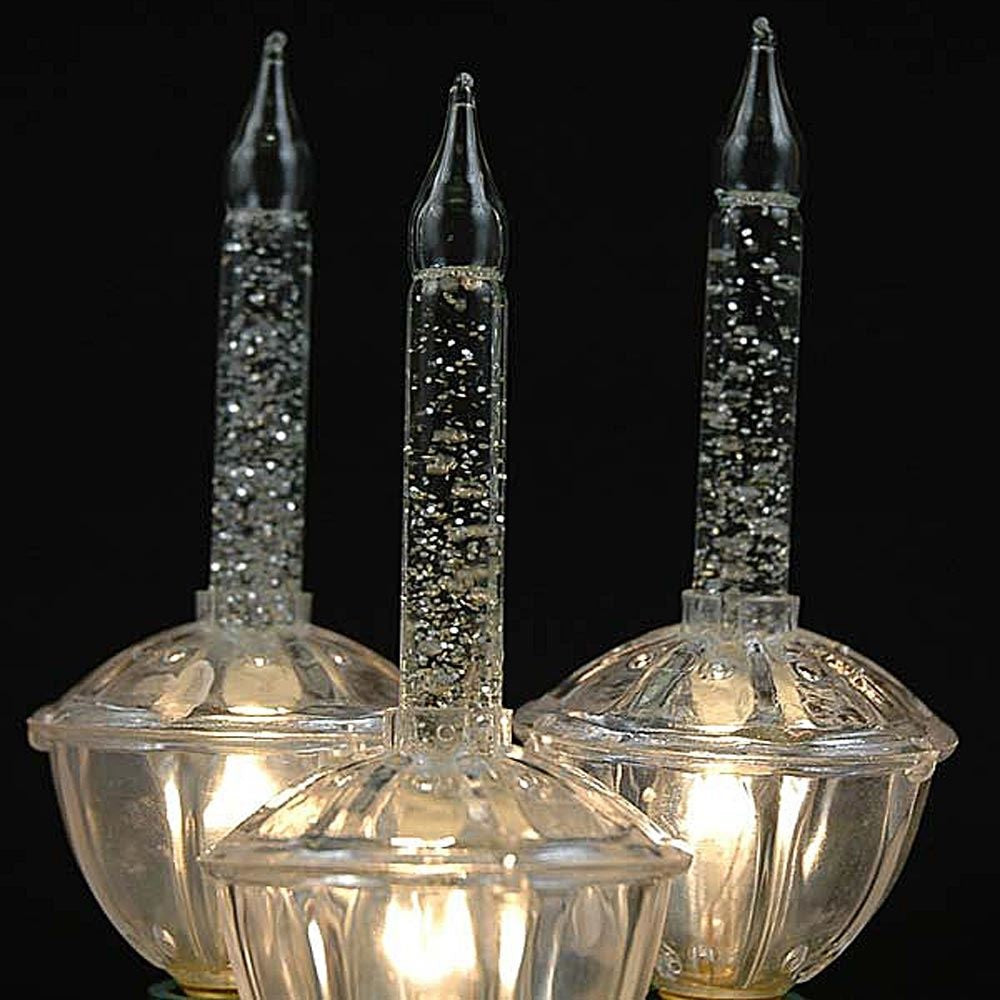 Clear and pure white bubble lights.
