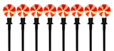 8Pc. Peppermint Candy Pathway Lights