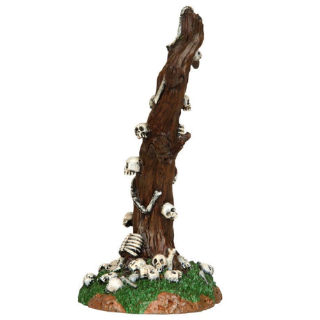 Polyresin village accent for a Lemax display. Designed to look like a tree with no leaves. There are bones and skulls everywhere.