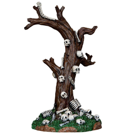 Polyresin village accent for a Lemax display. Designed to look like a tree with no leaves. There are bones and skulls everywhere.
