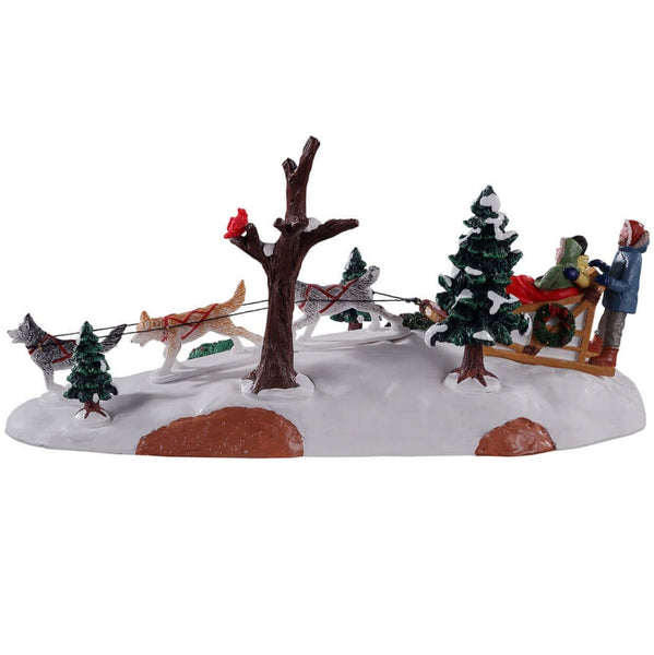 Lemax Vail Village Table Piece Dog Sledding Afternoon 13557