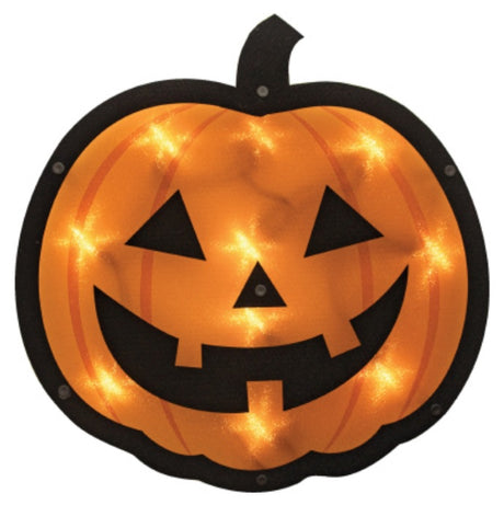 Shimmer Jack-O-Lantern Halloween Window Silhouette