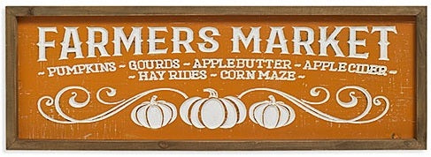 24" Wood Harvest Engraved Wall Sign