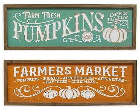 24" Wood Harvest Engraved Wall Sign