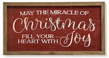 16.1" Colorful Holiday Engraved Wood Sign