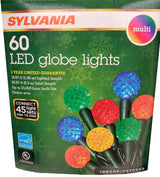 Set of 60 Diamond Cut LED Globe Lights