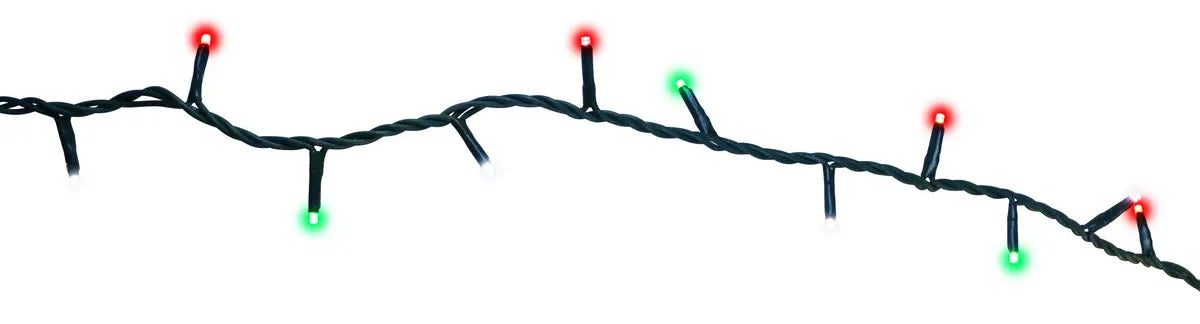 An up close look at the red and green LED lights.