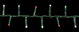 An up close look at the red, green and pure white LED lights.