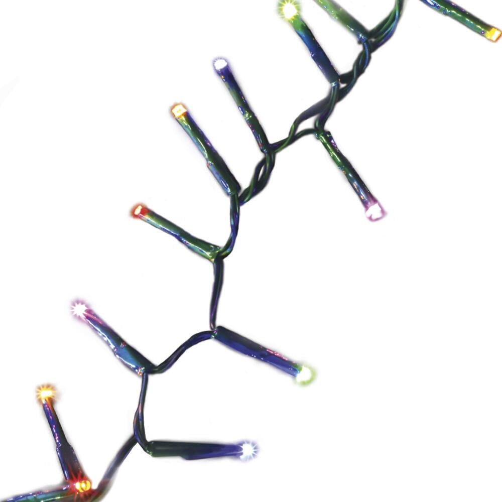 An up close look at the multi-colored LED lights.