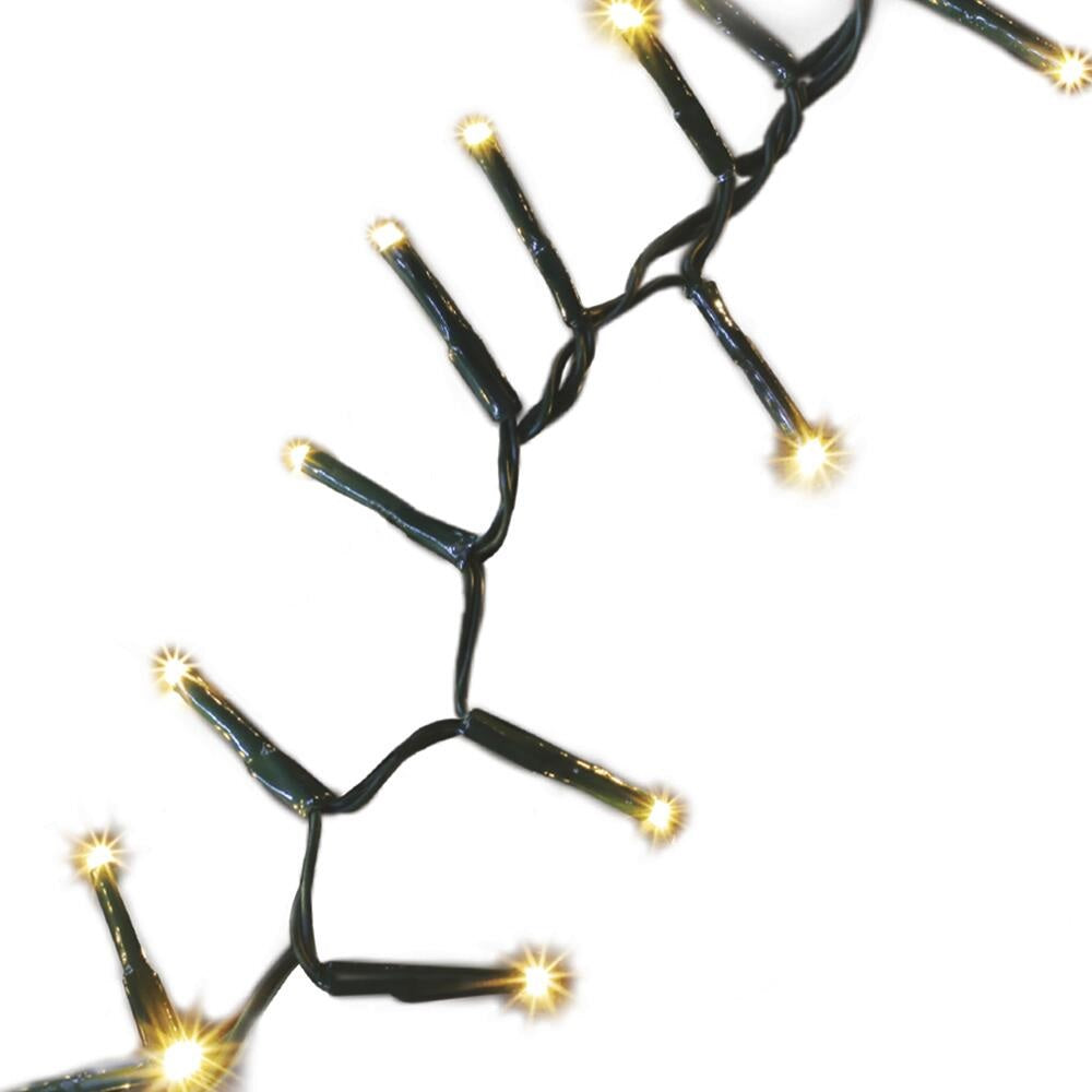 An up close look at the warm white LED lights.