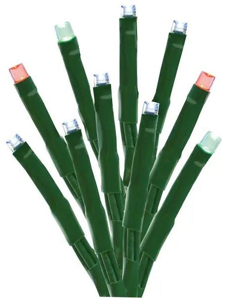 An up close look at the red, green and pure white LED lights.