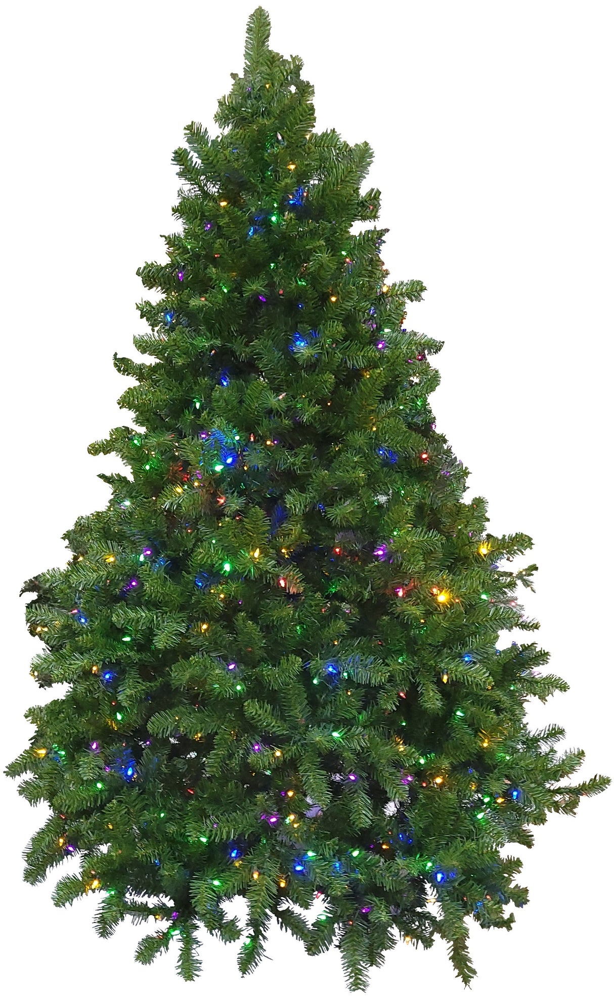 Artificial tree with dual lights.