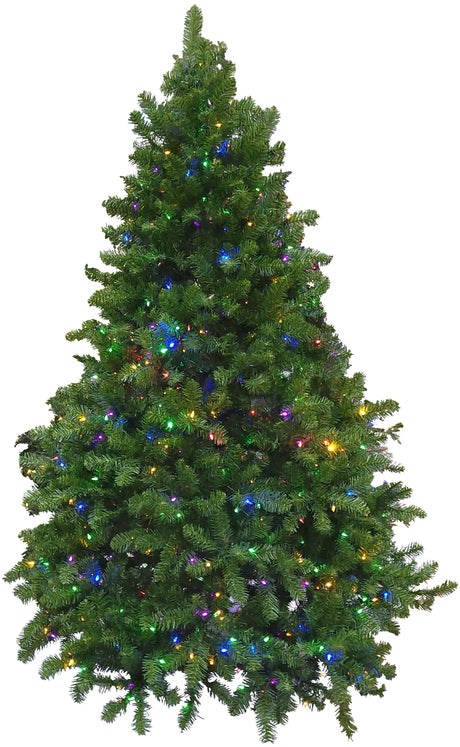 Artificial tree with dual lights.