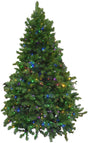 Artificial tree with dual lights.