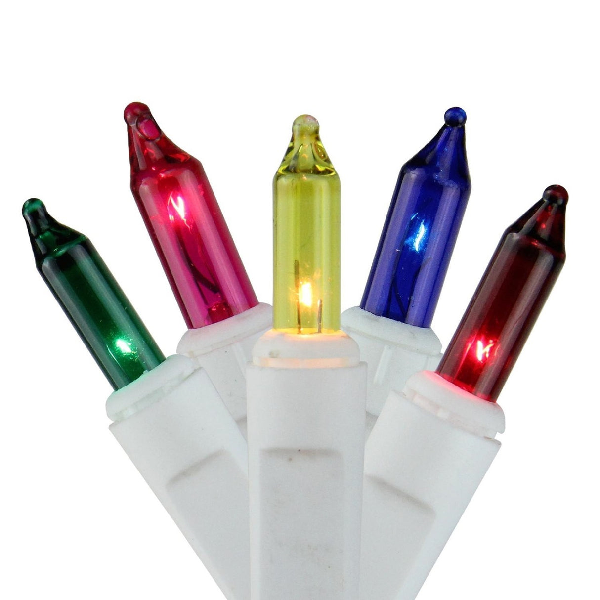 Set of 300 Icicle Lights on a White Wire