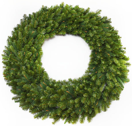 48" Artificial Bristol Pine Wreath Pre-Lit with 600 Warm White Twinkle Lights