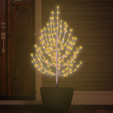 3' Twig Tree Decoration with Twinkling 5MM LED Lights