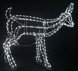LED wire decoration shaped like a deer.