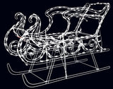 LED sleigh decoration.
