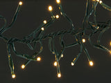 Warm white micro LED lights.