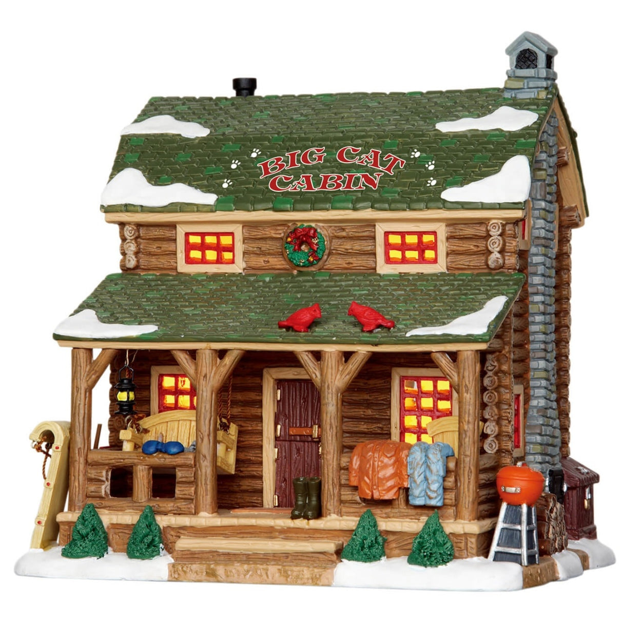 Lemax Vail Village Lighted Building: Big Cat Cabin #25389