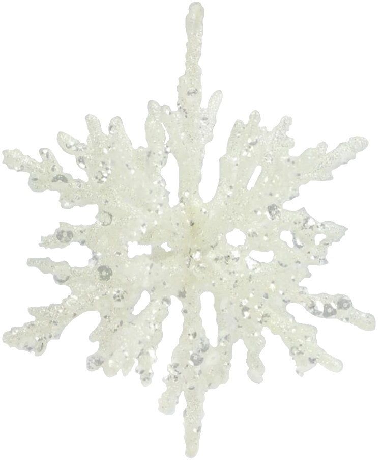 5.25" Icy Snowflake Ornament