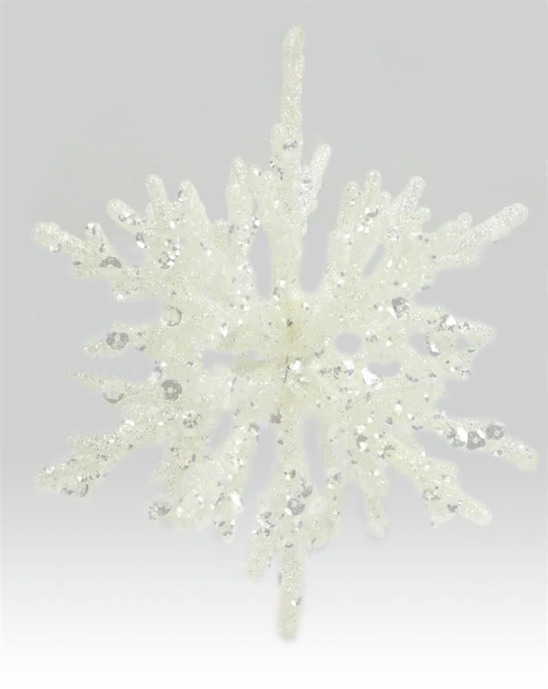 5.25" Icy Snowflake Ornament