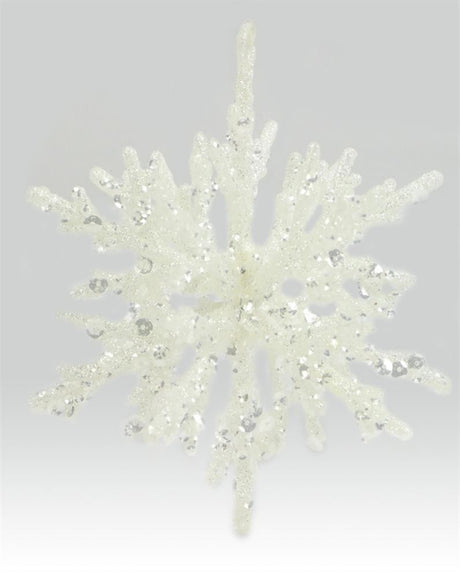 5.25" Icy Snowflake Ornament