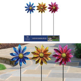 Floral Wind Spinner Garden Stake