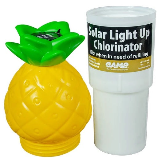 Solar Powered LED Pineapple Pool Chlorine Dispenser 12427