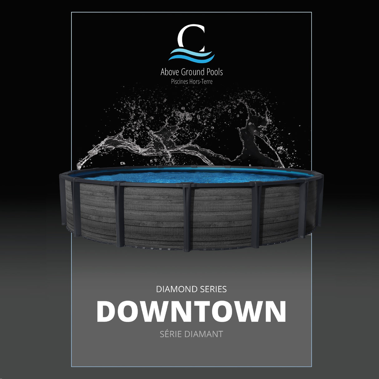 CARVIN® Diamond Series Downtown 54" Above Ground Swimming Pool