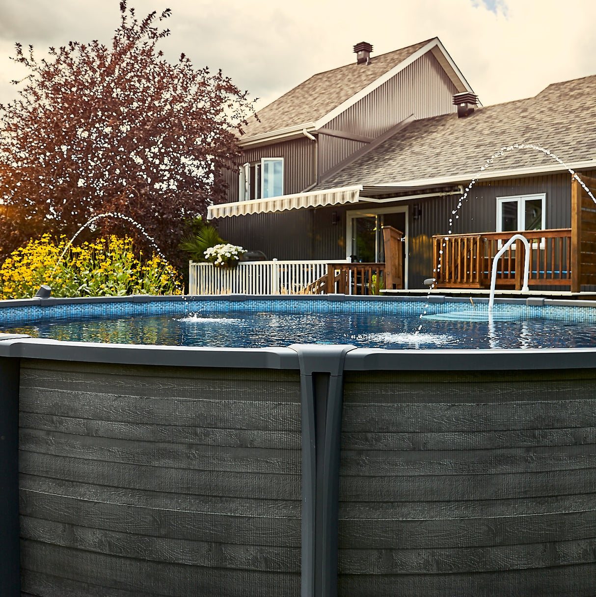 CARVIN® Diamond Series Downtown 54" Above Ground Swimming Pool