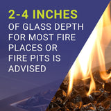 1/2" Copper Reflective Fire Pit / Fireplace Fire Glass