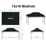 12' x 16' Medinah Hard Top Sun Shelter